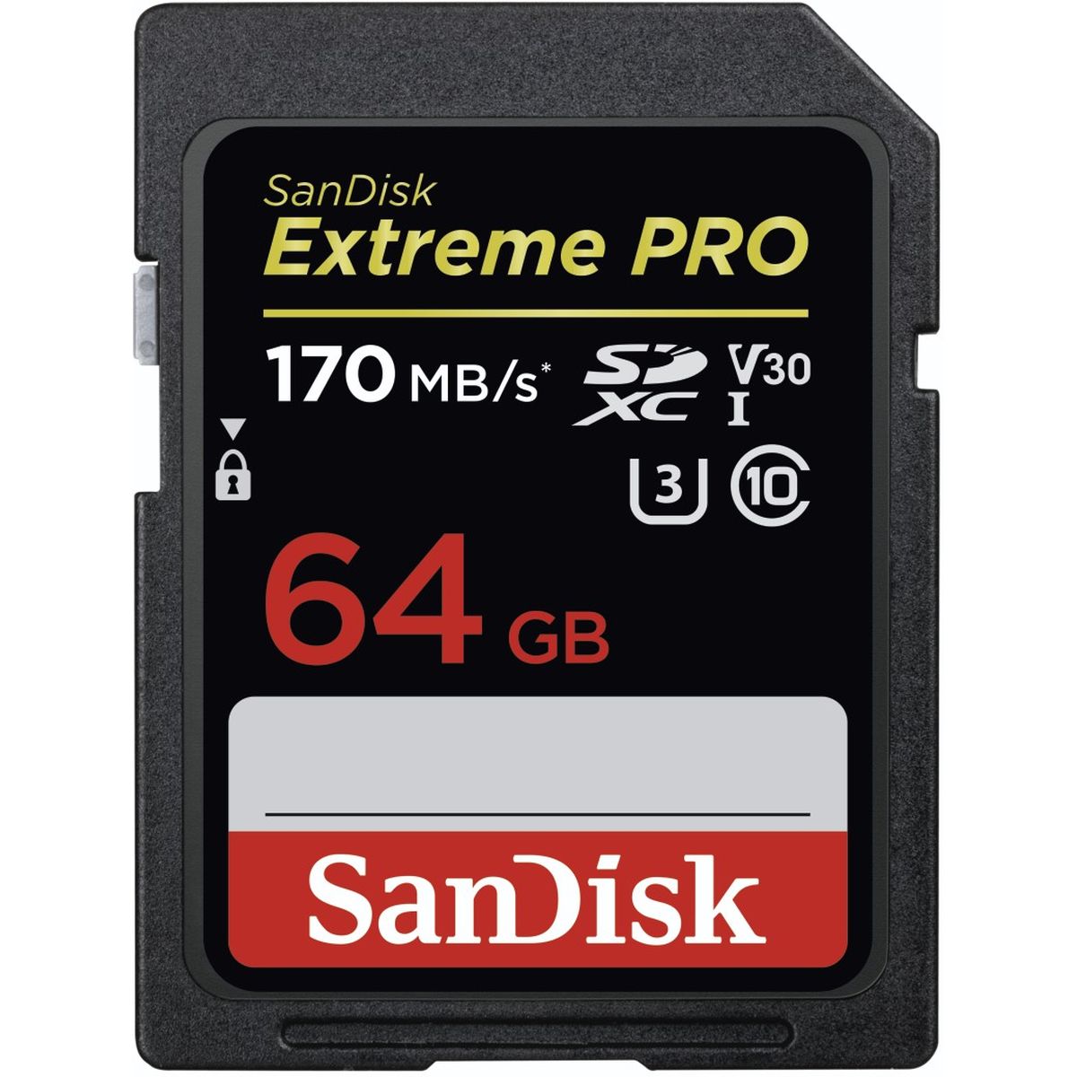 SanDisk SDXC Extreme Pro 64GB 170MB/s V30 U3 UHS-I