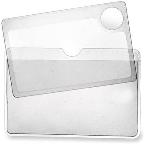 Carson Pocket Magnifier WM-01 2.5X Credit Card Size Magnifier w/ 6X Spot Lens