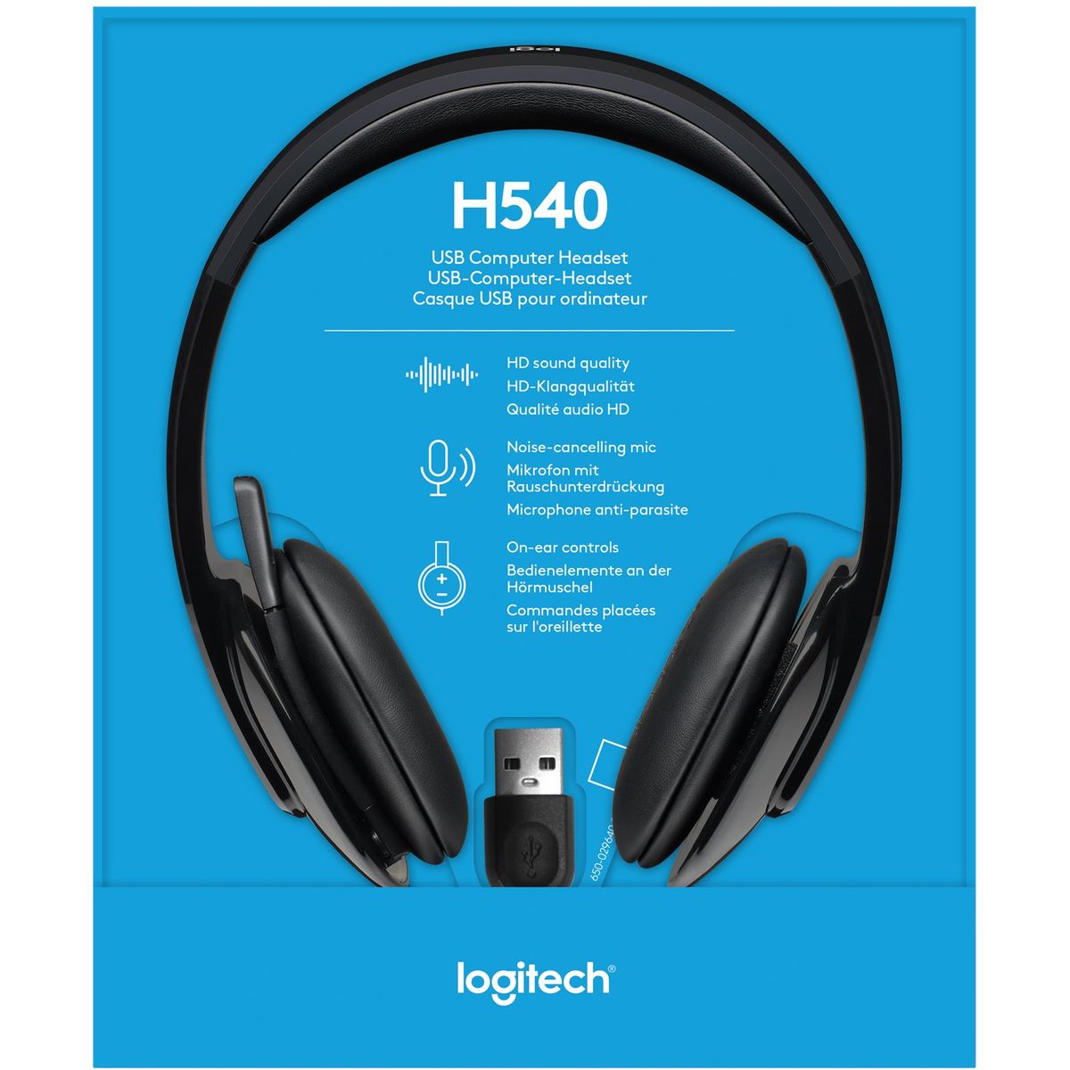 Logitech H540 Headset Black USB - image 4 of 4