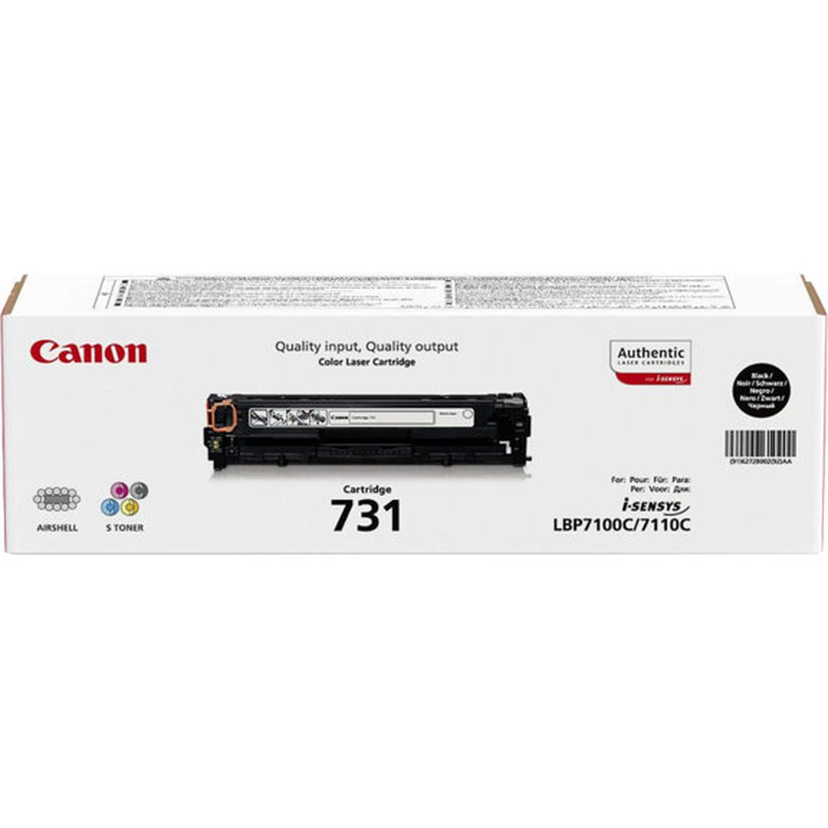 Canon 731-BK Toner Cartridge Black Standard Capacity 1.400 PA - image 2 of 2