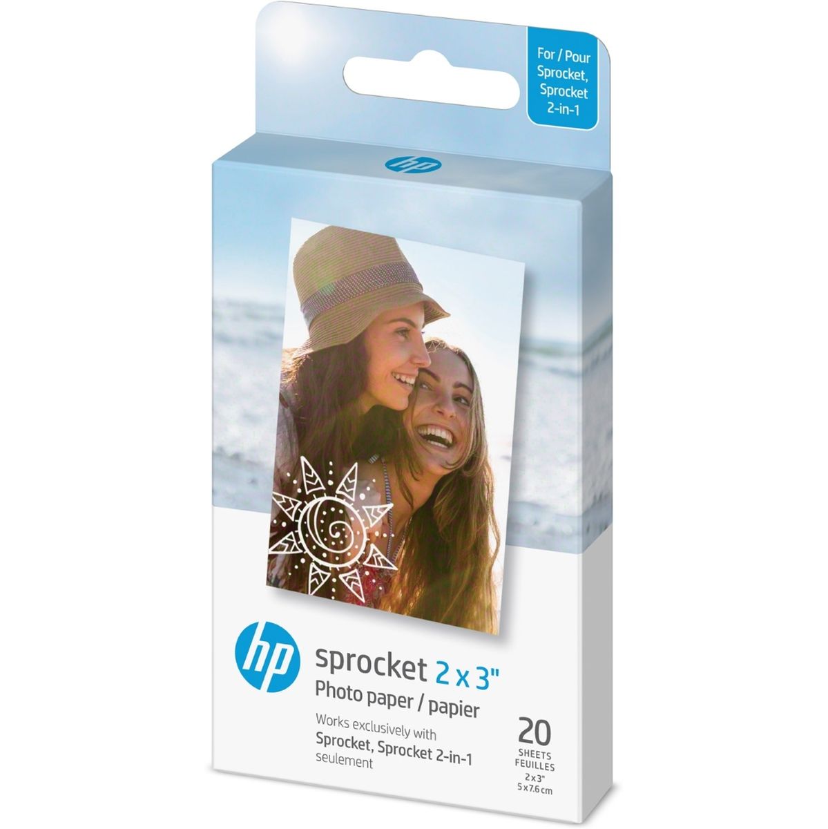 HP Zink Paper 20 Pack 2x3