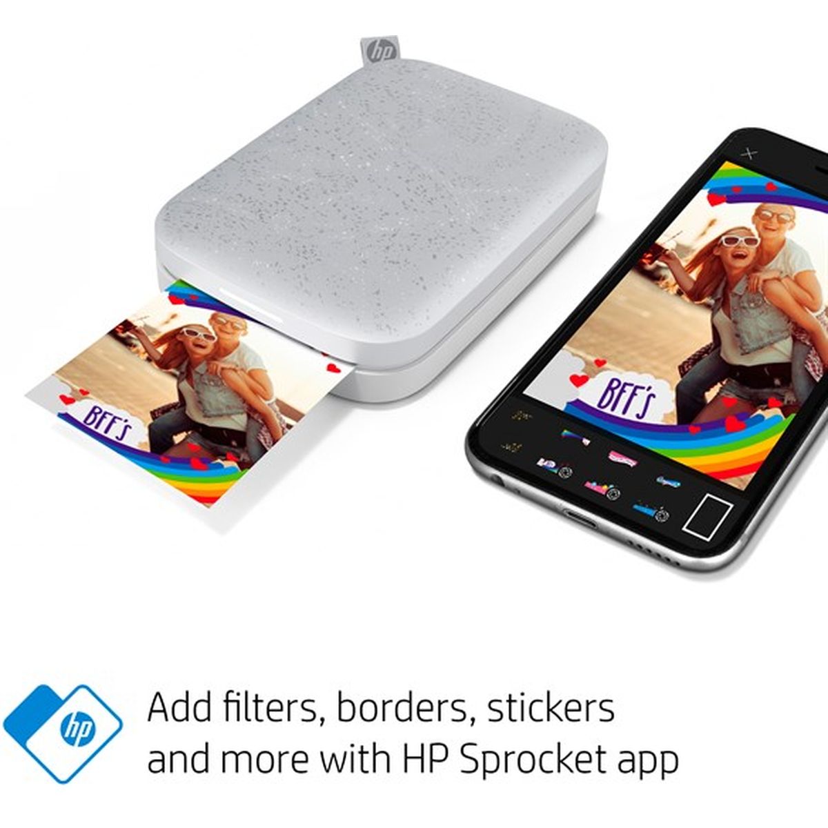 HP Sprocket White/Luna