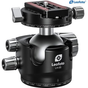 Leofoto LH-55R+RH-3 55mm Low Center Of Gravity Ball Head