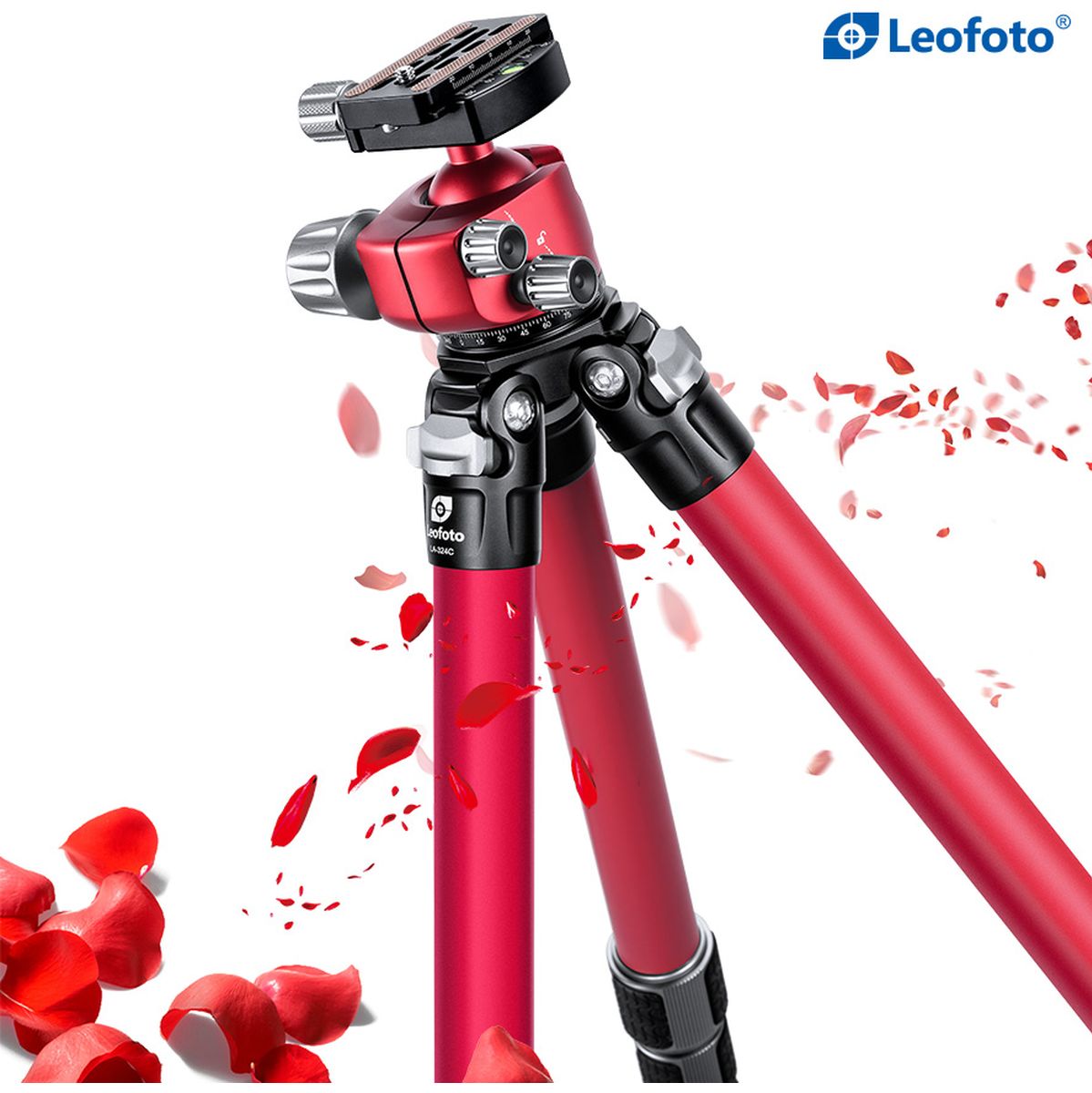 Leofoto LA-324C+LH-40(Red) CNC Tripod Hard Anodize - image 5 of 5
