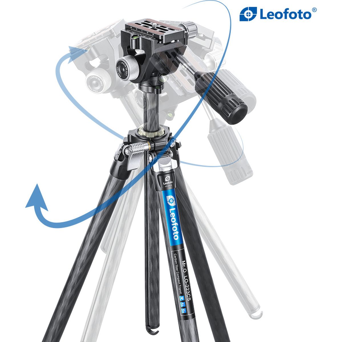Leofoto Lo-223CS+SW-02 CNC Tripod Hard Anodize - image 2 of 5