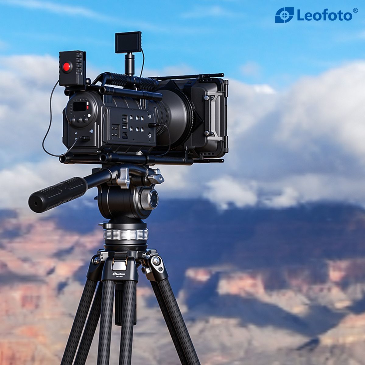 Leofoto LVC-193C+BV-15 Carbon Fiber Twin Leg Tripod - image 4 of 5