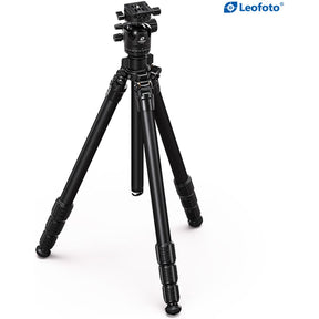 Leofoto LG-284C+LH-36R(Black) CNC Tripod Hard Anodize