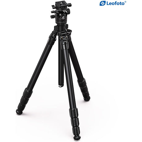 Leofoto LG-284C+LH-36R(Black) CNC Tripod Hard Anodize
