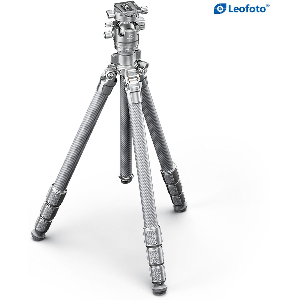 Leofoto LG-284C+LH-36R(Silver) CNC Tripod Hard Anodize