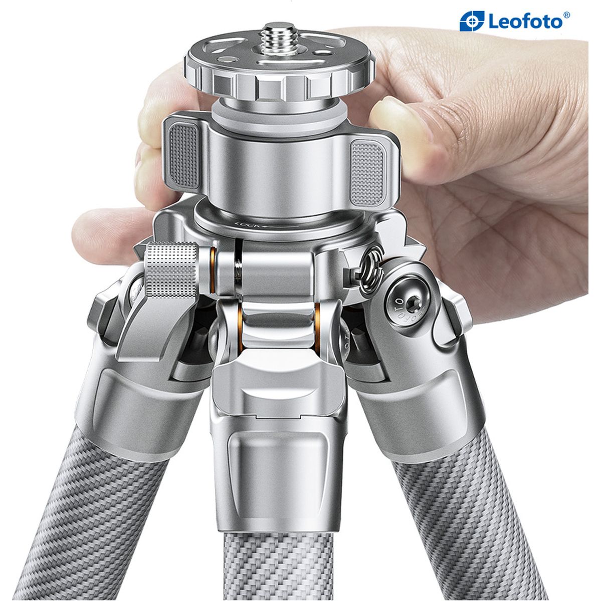 Leofoto LG-284C+LH-36R(Silver) CNC Tripod Hard Anodize - image 5 of 5