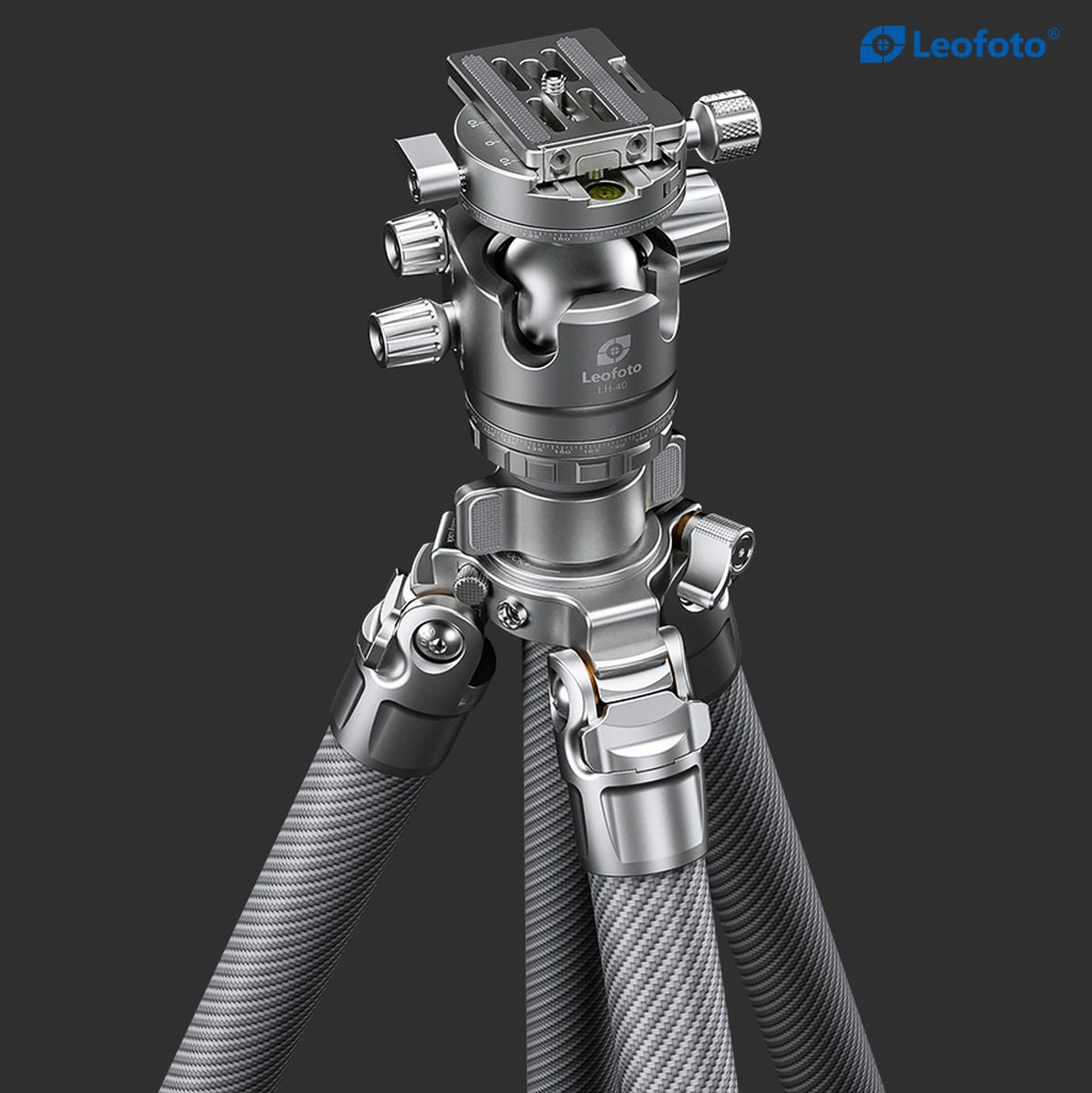 Leofoto LG-324C+LH-40R(Silver) CNC Tripod - image 2 of 5