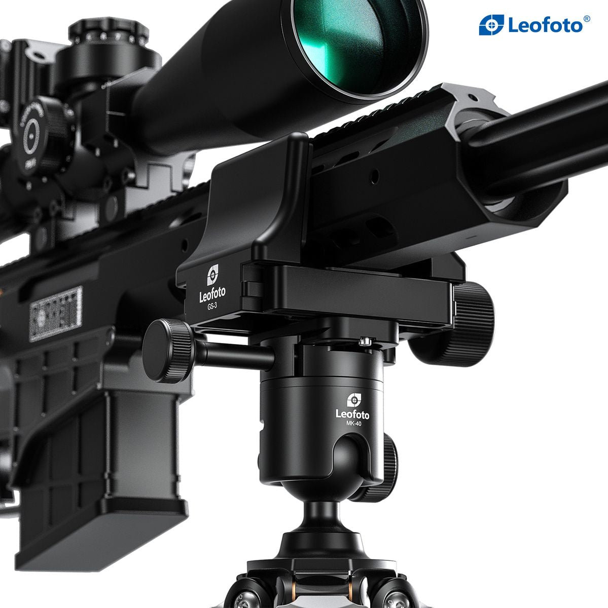 Leofoto SA-324CL+MK-40+GS-3 CNC Tripod Hard Anodize - image 2 of 5
