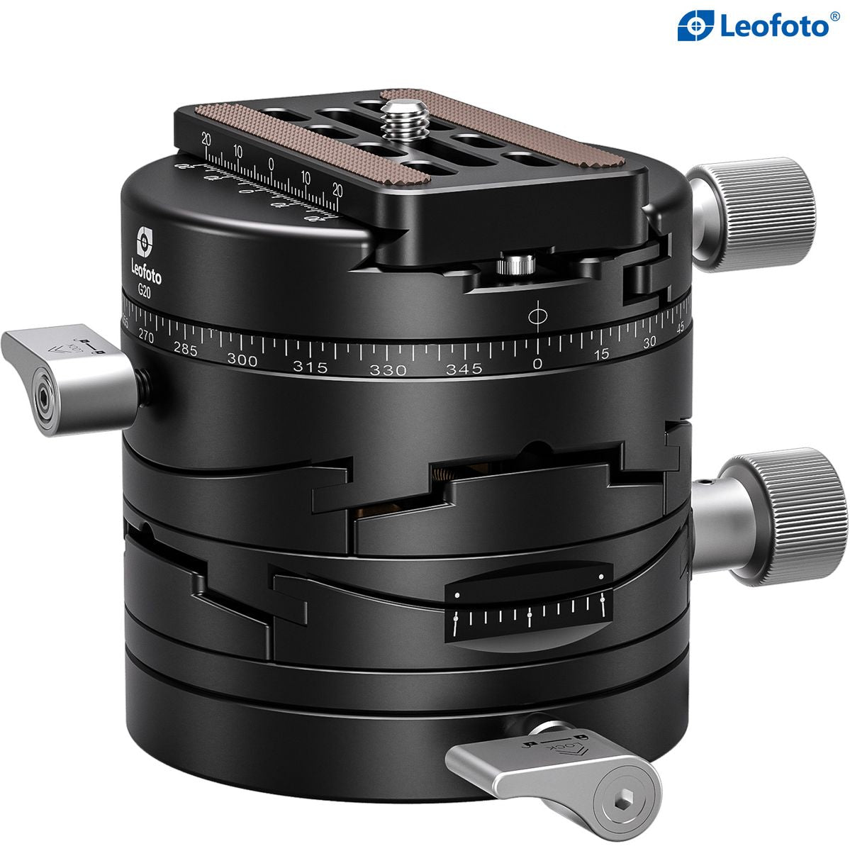 Leofoto G20 3D Geared Head w/ QP-70N - image 4 of 5