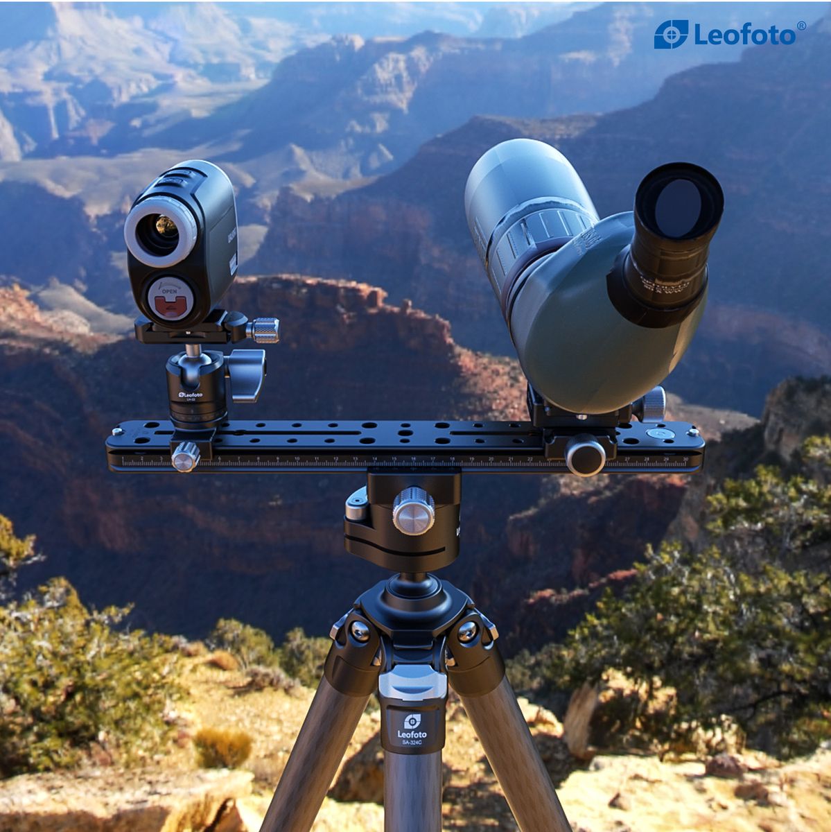 Leofoto FDM-03 Binocular Rangefinder Rail Kit