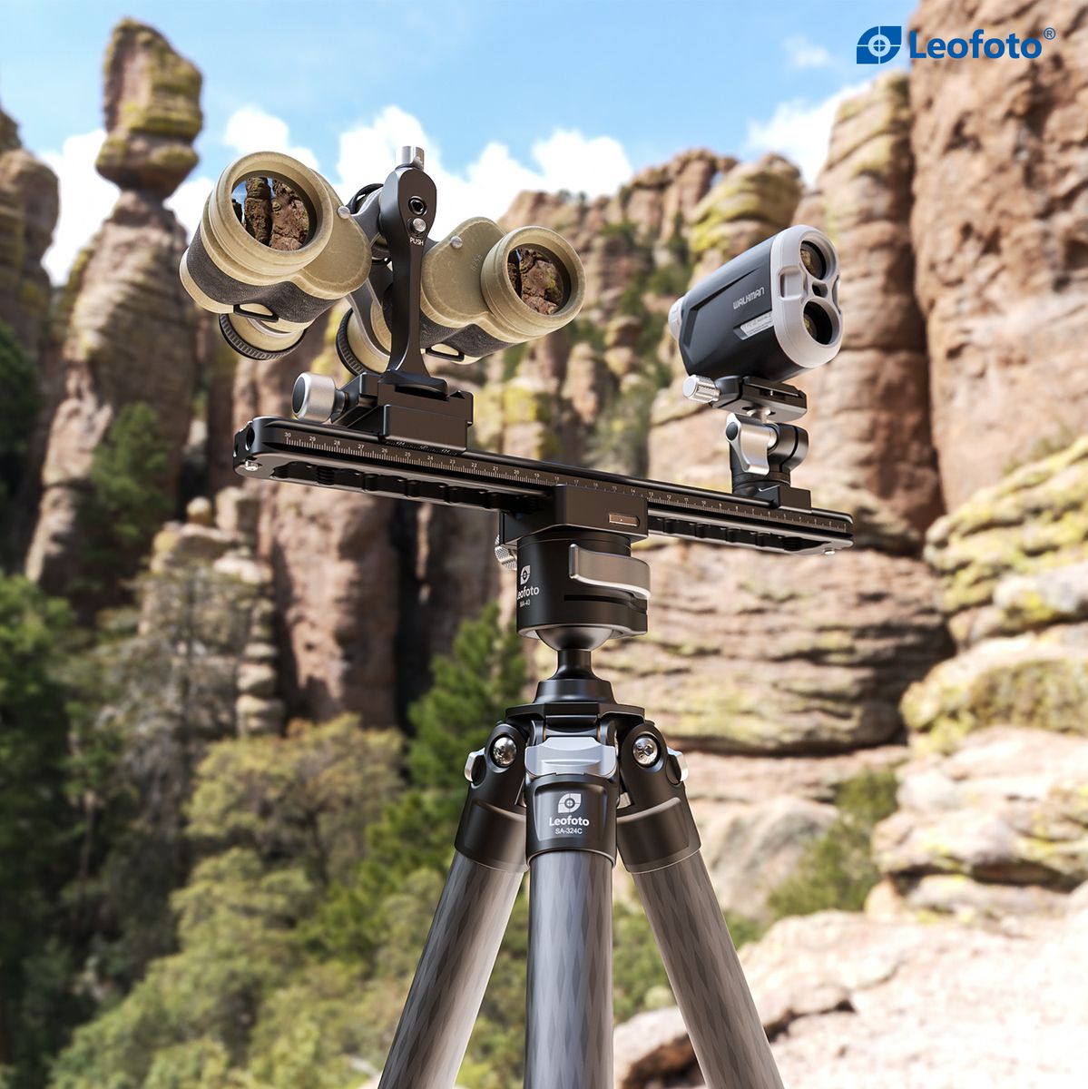 Leofoto FDM-03 Binocular Rangefinder Rail Kit - image 3 of 5