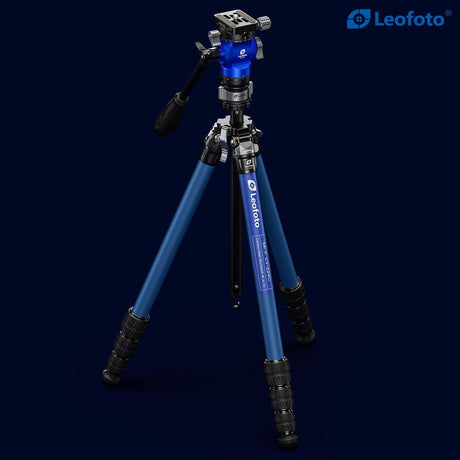 Leofoto LY-224C+BV-0R+LB-38 Blue CNC Tripod