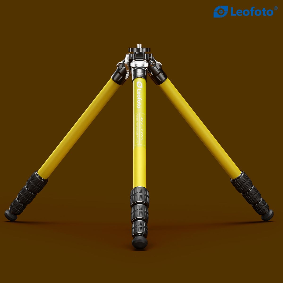 Leofoto LY-224C+BV-0R+LB-38 Yellow CNC Tripod - image 2 of 5