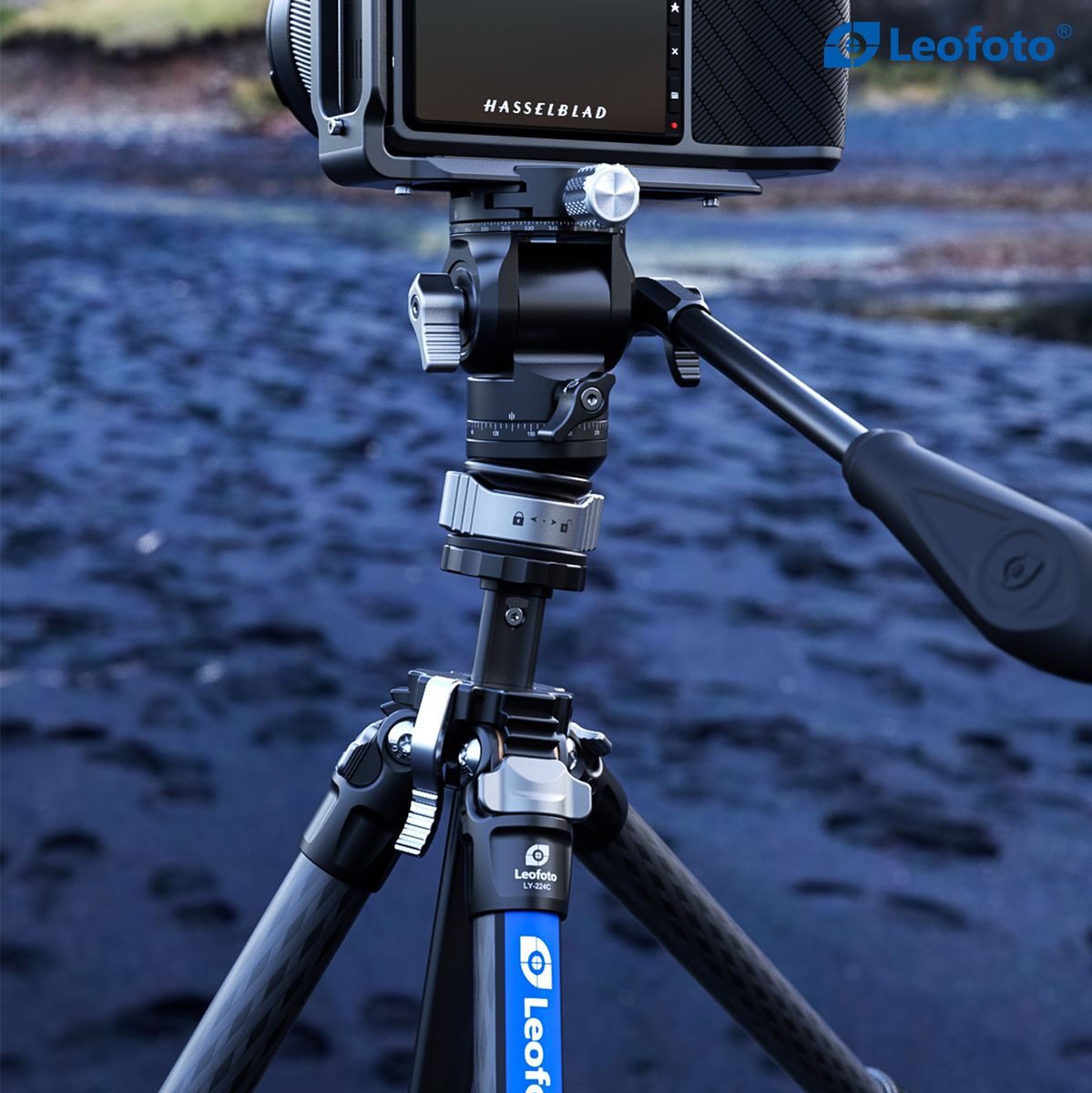 Leofoto LY-224C+BV-0R+LB-38 Yellow CNC Tripod - image 4 of 5