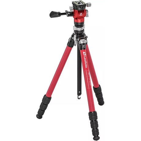 Leofoto LY-224C+BV-0R+LB-38 Red CNC Tripod