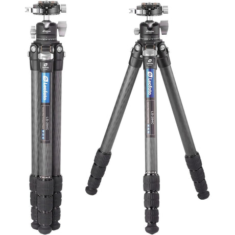 Leofoto LS-284C Pro+ LH-30R CNC Carbon Fiber Tripod 28mm - image 2 of 5