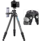 Leofoto LS-284C Pro+ LH-30R CNC Carbon Fiber Tripod 28mm - image 4 of 5