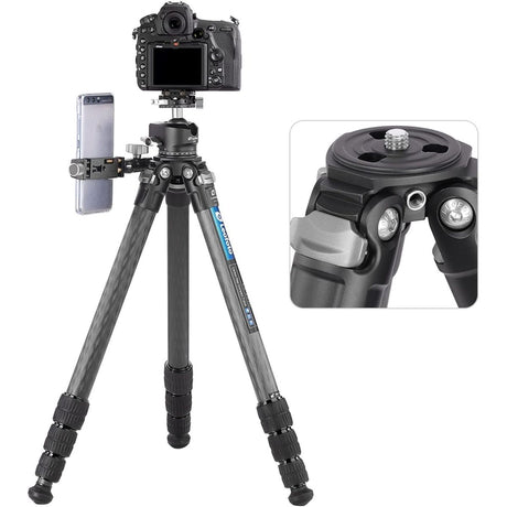 Leofoto LS-284C Pro+ LH-30R CNC Carbon Fiber Tripod 28mm - image 4 of 5