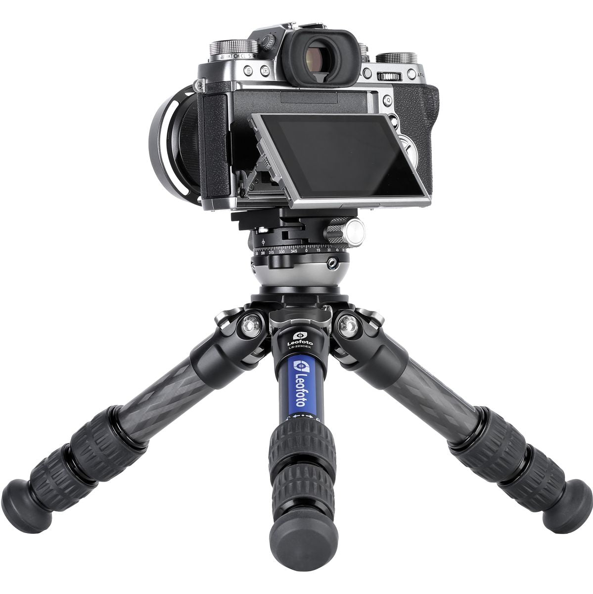 Leofoto LS-223CEX+RH-0 CNC Tripod w/ Leveling Base And Panning Clamp