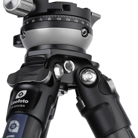 Leofoto LS-223CEX+RH-0 CNC Tripod w/ Leveling Base And Panning Clamp - image 2 of 5