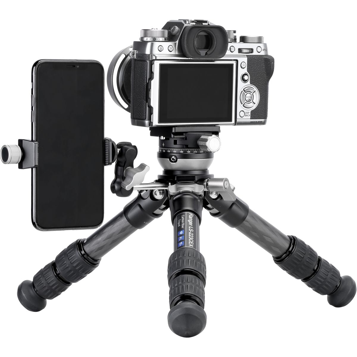 Leofoto LS-223CEX+RH-0 CNC Tripod w/ Leveling Base And Panning Clamp - image 3 of 5