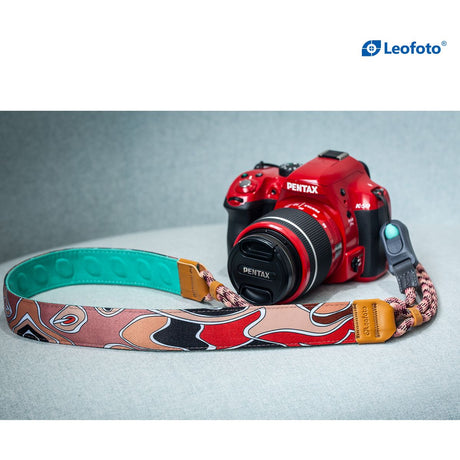 Leofoto Camera Strap - Red Mak