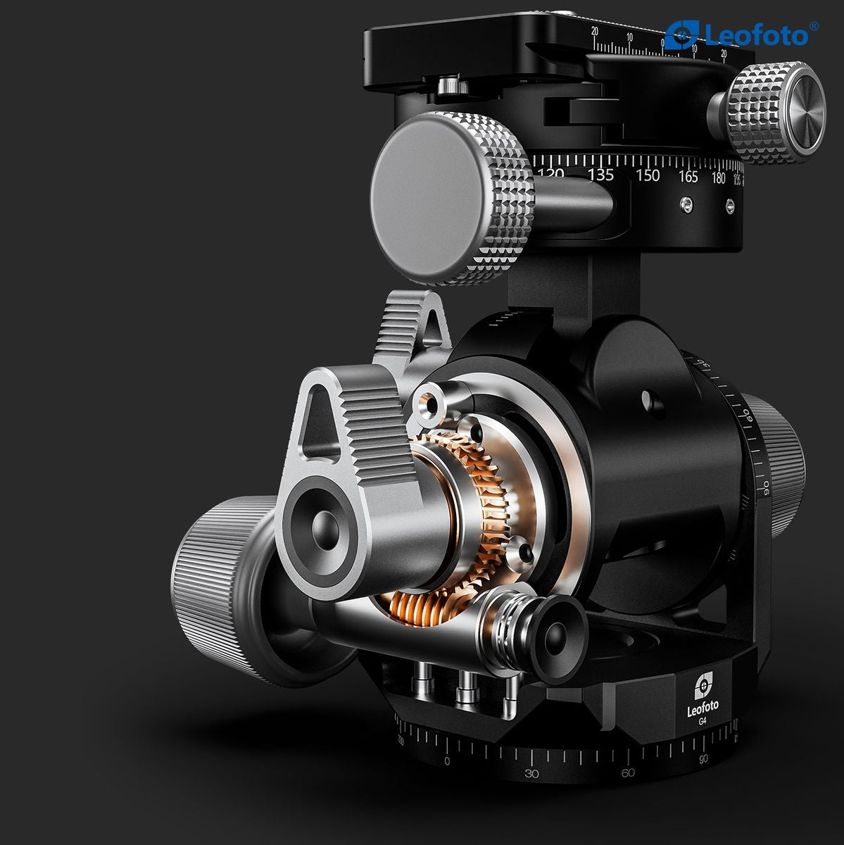 Leofoto Geared Head w/ GR-3 Geared Panning Adapter - image 2 of 5