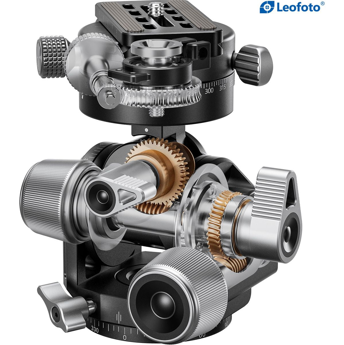 Leofoto Geared Head w/ GR-3 Geared Panning Adapter - image 5 of 5