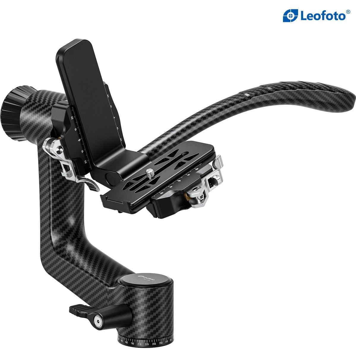 Leofoto PG-3SL Carbon Fiber Gimbal Head w/ Long Handle - Black - image 5 of 5