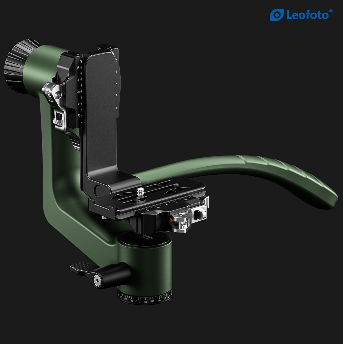 Leofoto PG-3SL Carbon Fiber Gimbal Head w/ Long Handle - Green - image 5 of 5