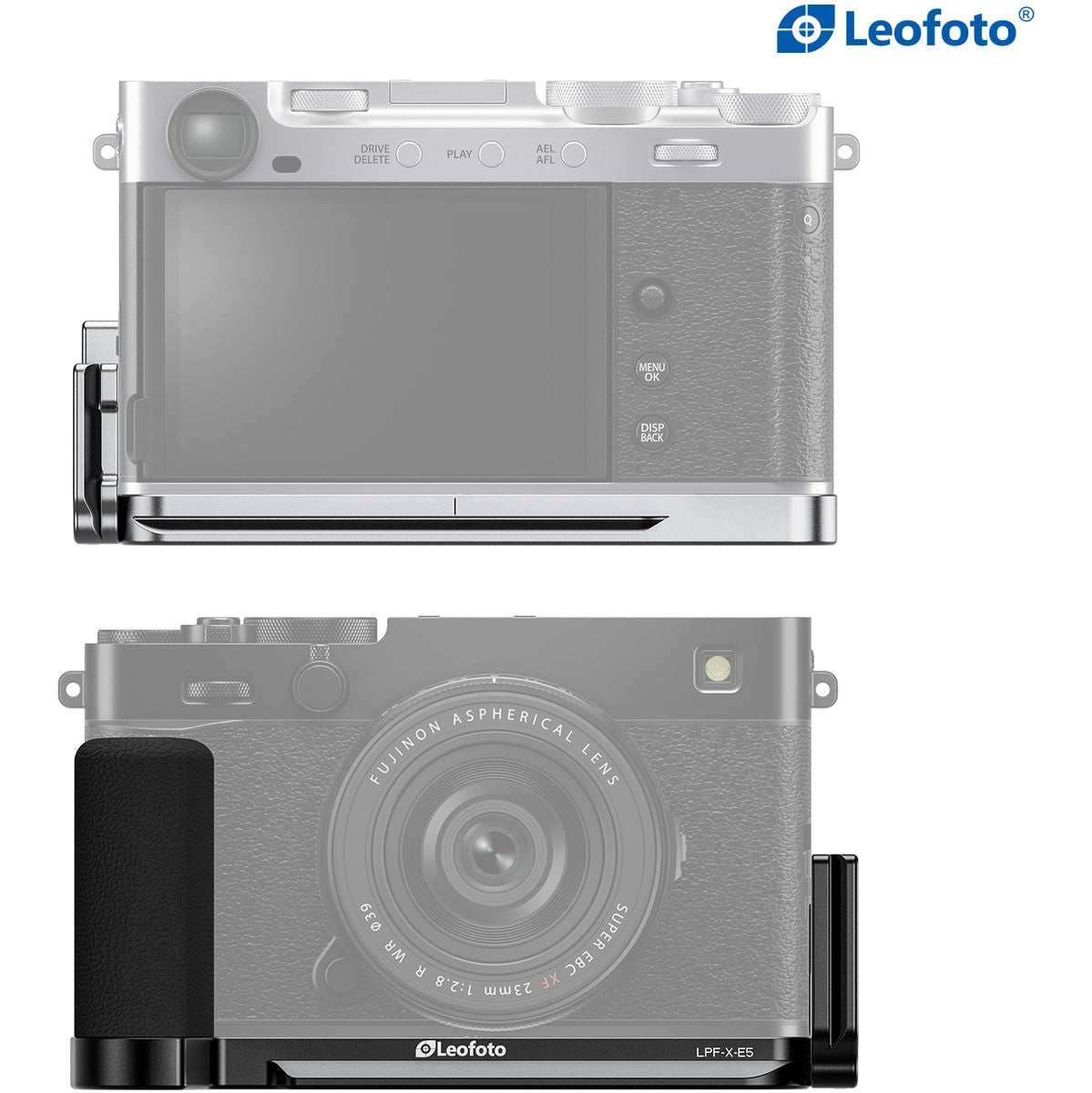 Leofoto L Bracket For Fujifilm X-E5 Silver