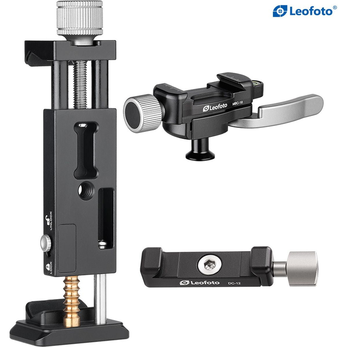 Leofoto DC-12+MBC-18+PC-90II Multipurpose Clamp Kit - image 4 of 4