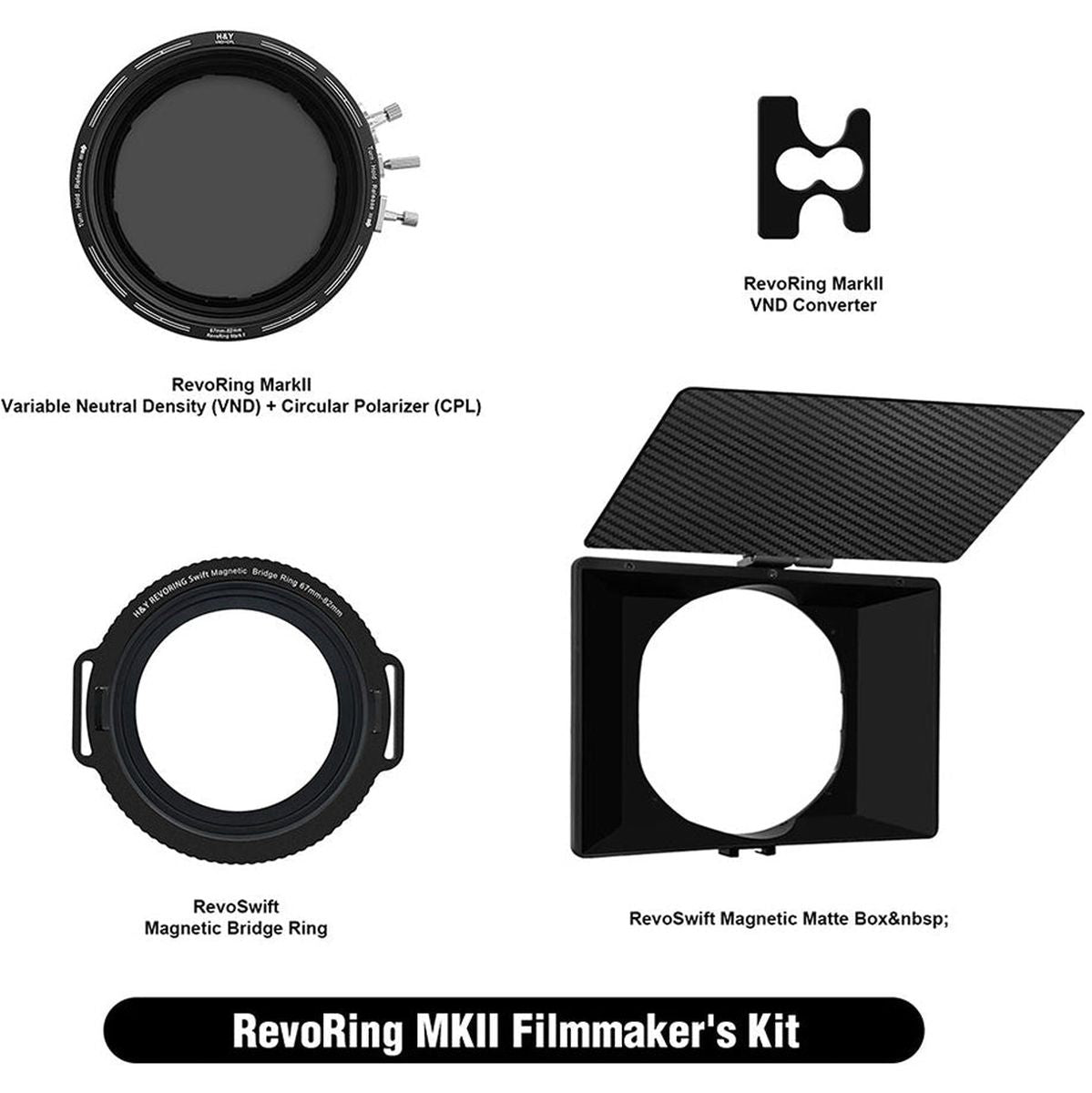H&Y RevoRing MkII Video Kit 46-62mm (RNC62-II + RBR-62 + Rmbox + RC01)