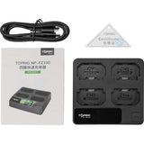 Accsoon Toprig 100W 4-BAY NP-FZ100 Fast Charger