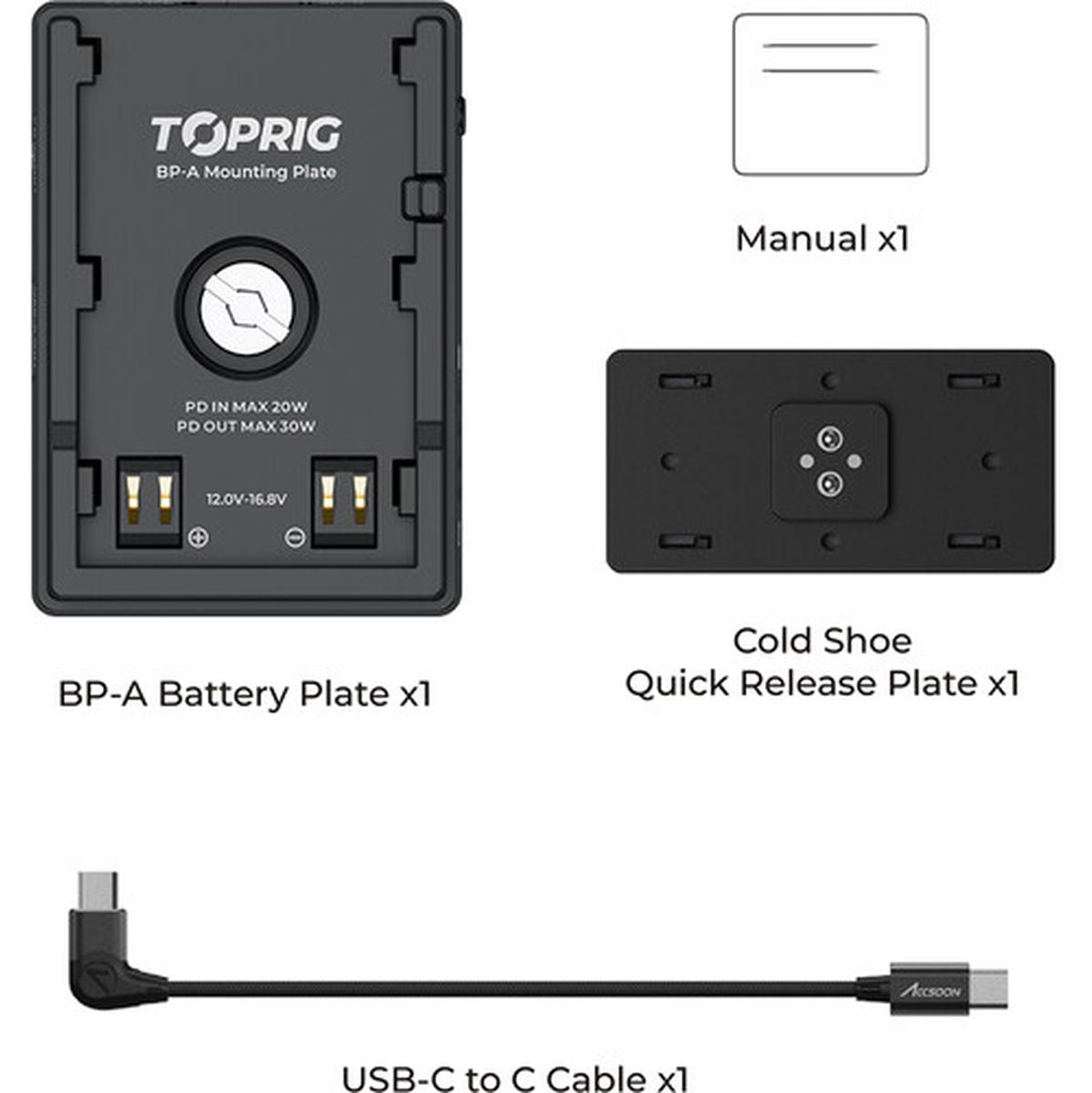 Accsoon Toprig BP-A Battery Plate