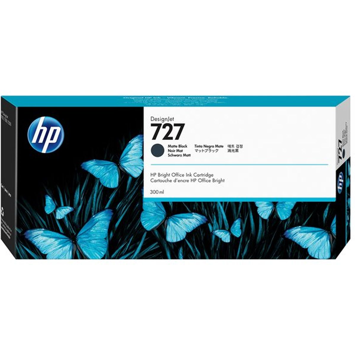 HP 727 Matt Black SC 300 ml C1Q12A - image 2 of 2