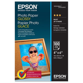Epson Photo Paper Glossy 100x150mm 100 Sheets 1-pack