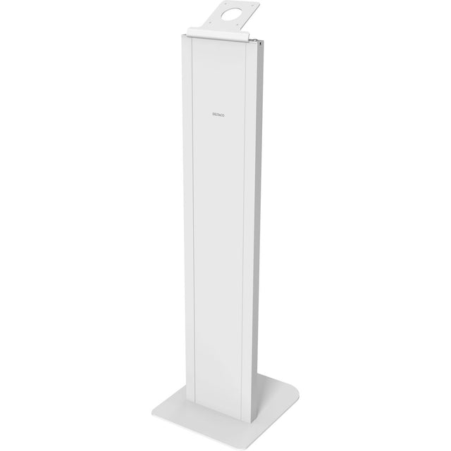 Deltaco Office Floor Stand w/ Built-In Cabinet VESA 75x75 100x100 - White