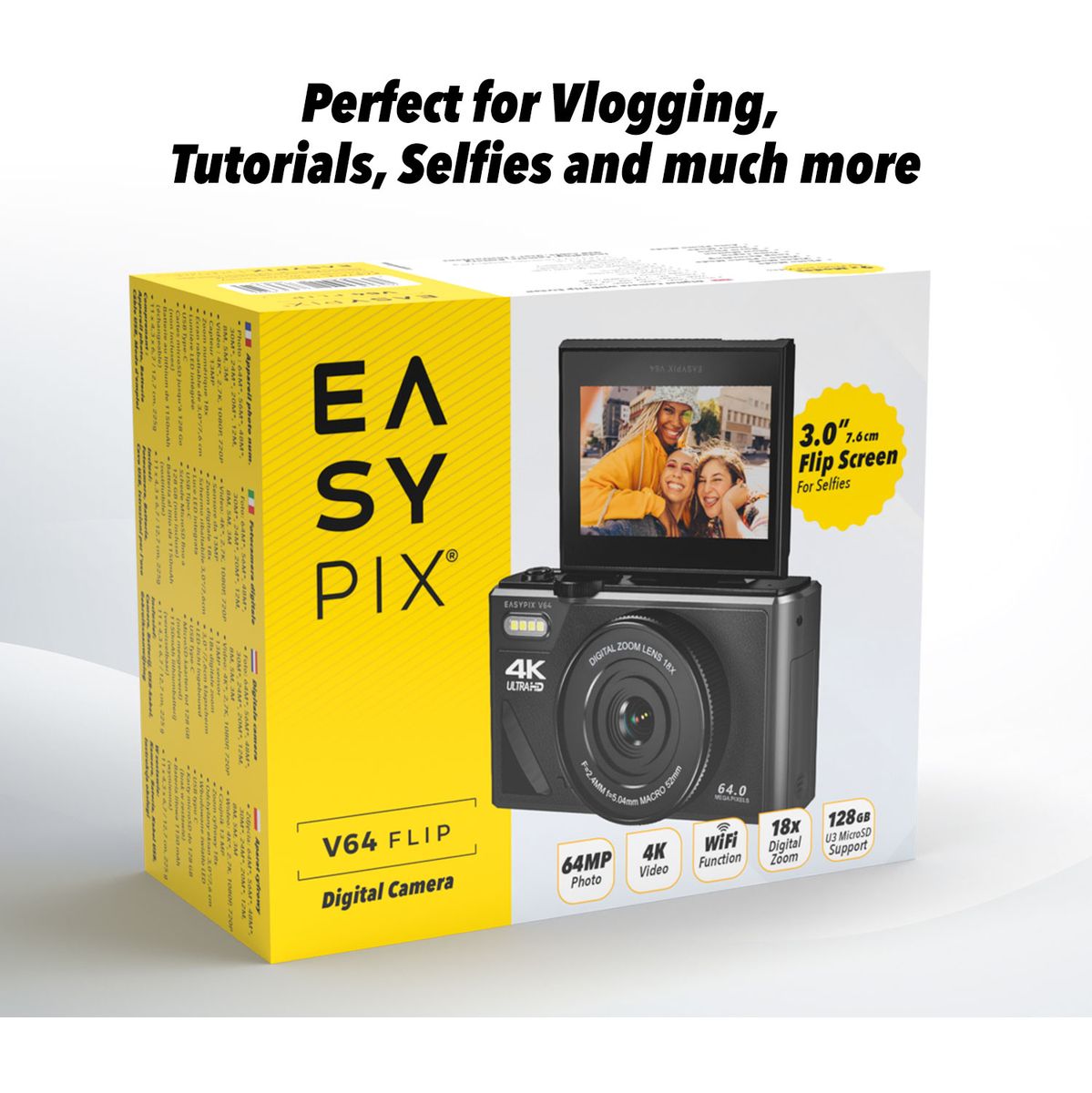 Easypix V64 Flip Screen Camera WiFi - image 4 of 5