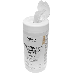 Deltaco Office Disinfecting Cleaning Wipes 100pcs Tube