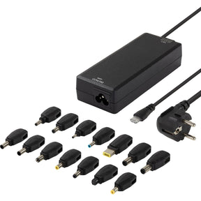 Deltaco Charger For Notebook 15-20V 8A 120W LED-Display - Black