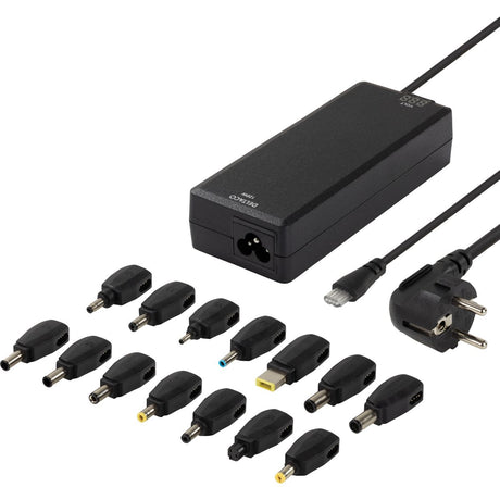 Deltaco Charger For Notebook 15-20V 8A 120W LED-Display - Black