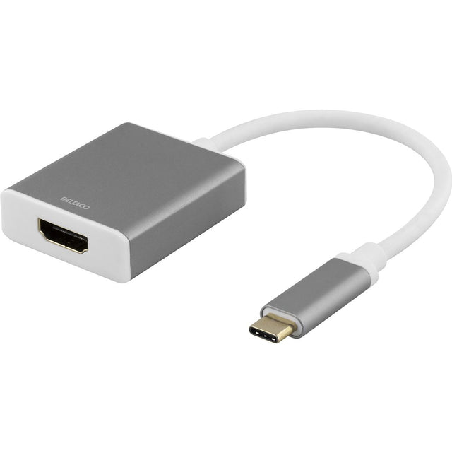 Deltaco USB-C To HDMI Adapter 4K 4096x2160 60Hz - Space Grey