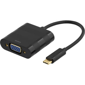 Deltaco USB-C To VGA Adapter 1080p 60 Hz VGA - Black