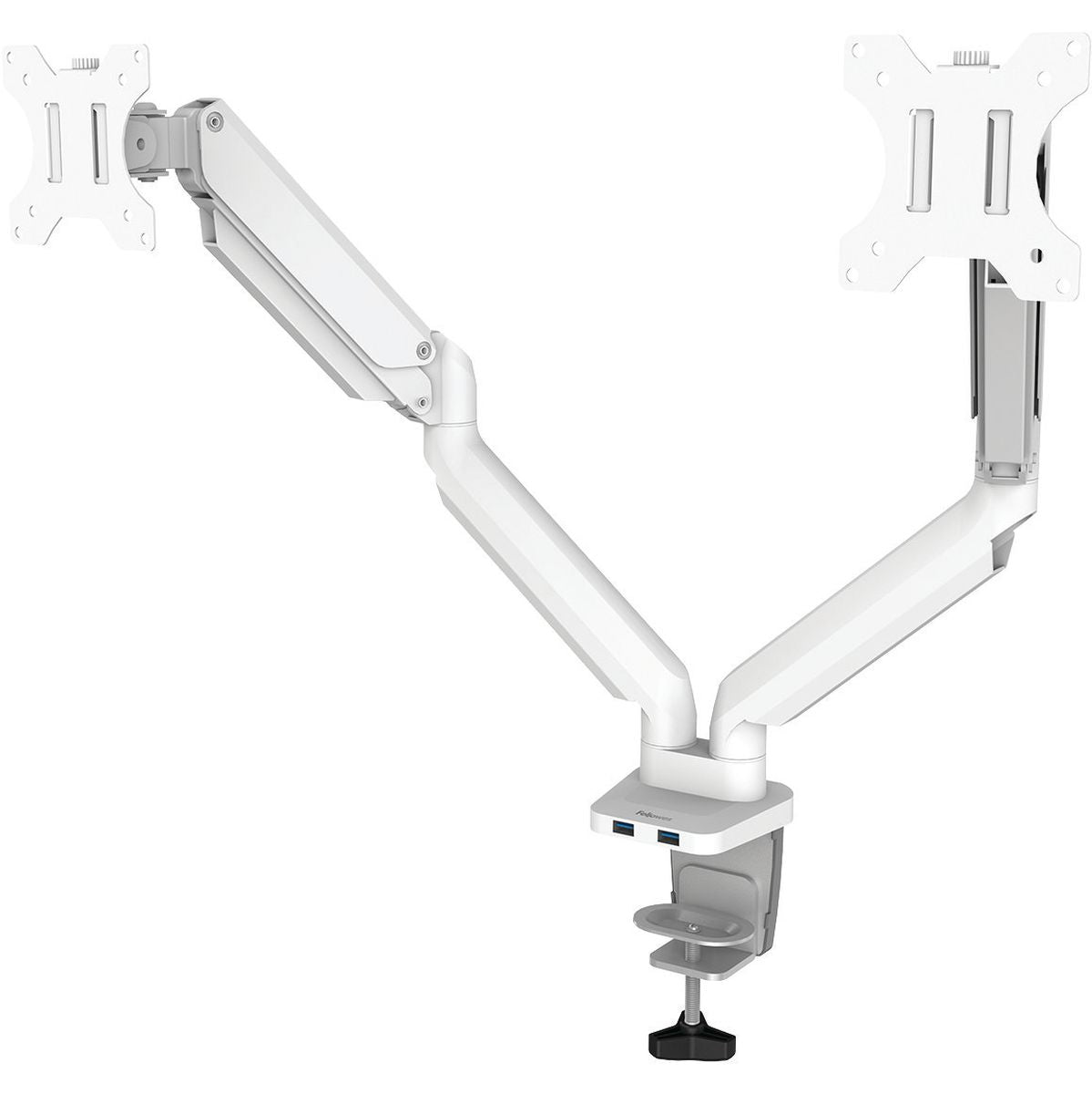 Fellowes Platinum Series Dual Monitor Arm - White