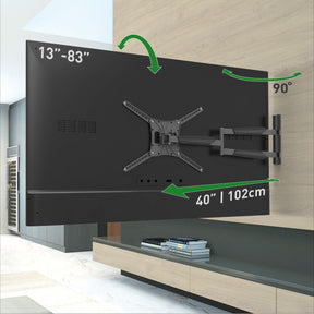 Barkan Llange Full Motion TV-Wall Bracket 13 inch 83 inch/33 cm 211 cm 50 KG Bk